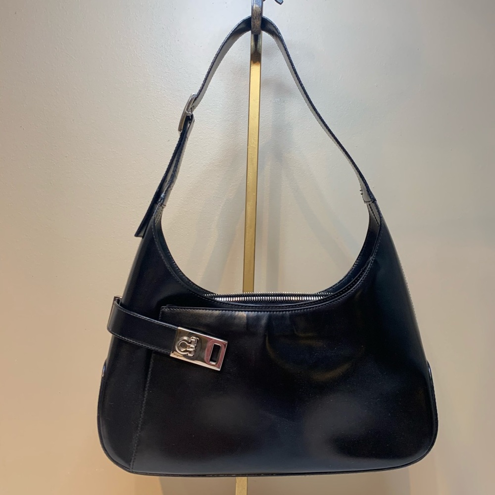 Ferragamo Leather Hobo Shoulder Bag